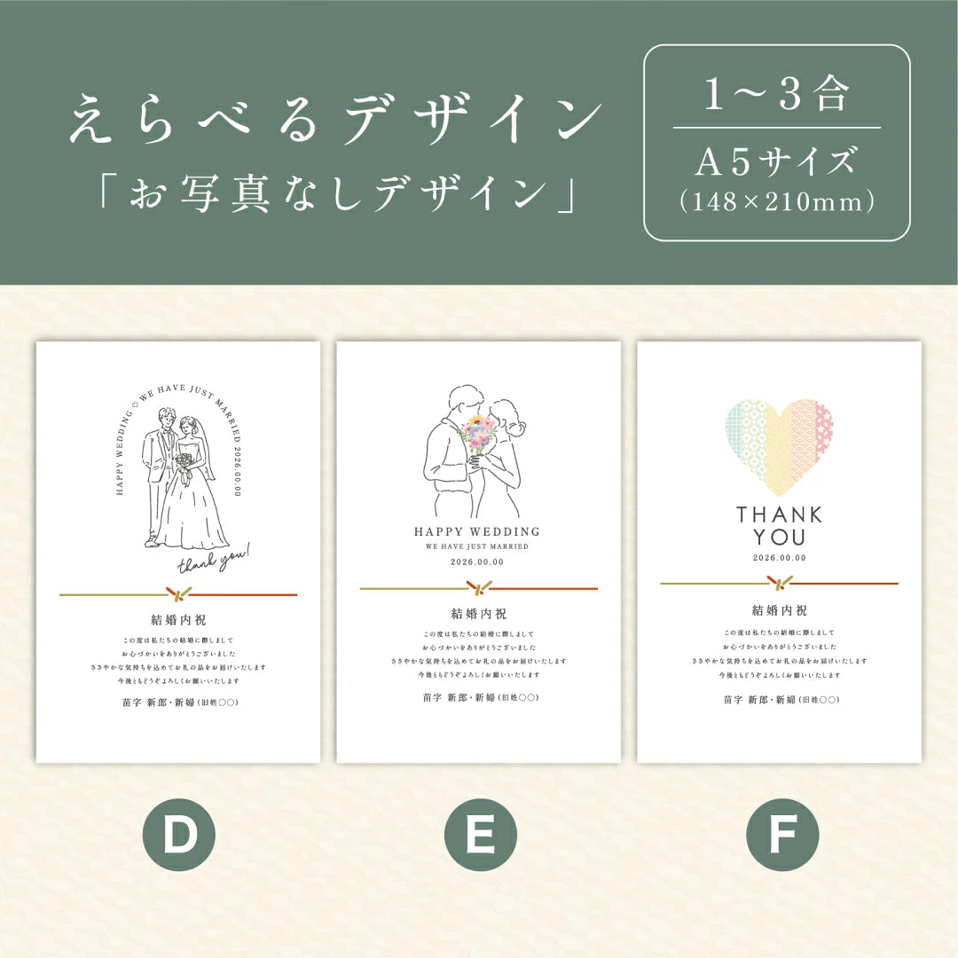 【 新商品 注文後精米 】結婚内祝いのおきもち米（1合・2合・3合）