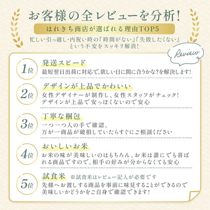 【 新商品 注文後精米 】入学内祝いのおきもち米（2合・3合）